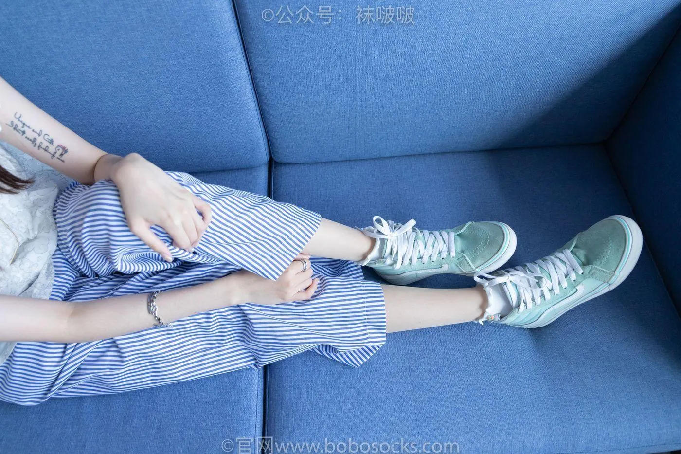 [BoBoSocks袜啵啵]NO.027 稚予- vans、白色棉袜、肉丝 [136P]插图4
